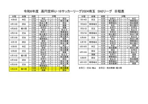 R6 U-18 SN3日程のサムネイル