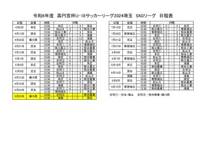 R6 U-18 SN3日程のサムネイル